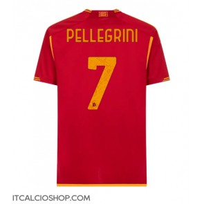 AS Roma Lorenzo Pellegrini #7 Prima Maglia 2023-24 Manica Corta